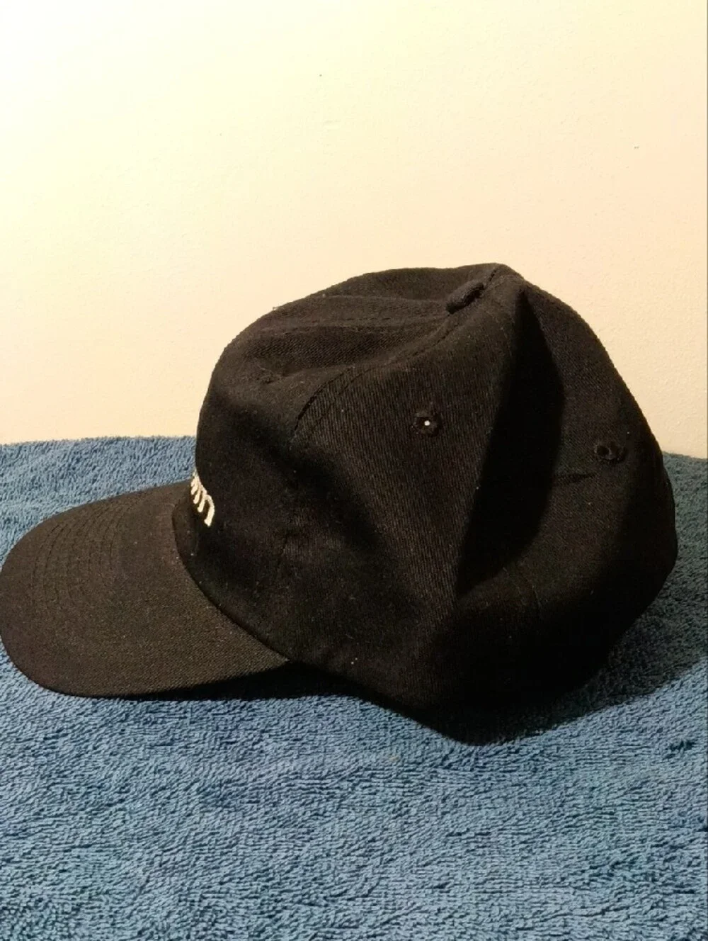 Vintage Baldwin Black Cap with White Embroidered Logo